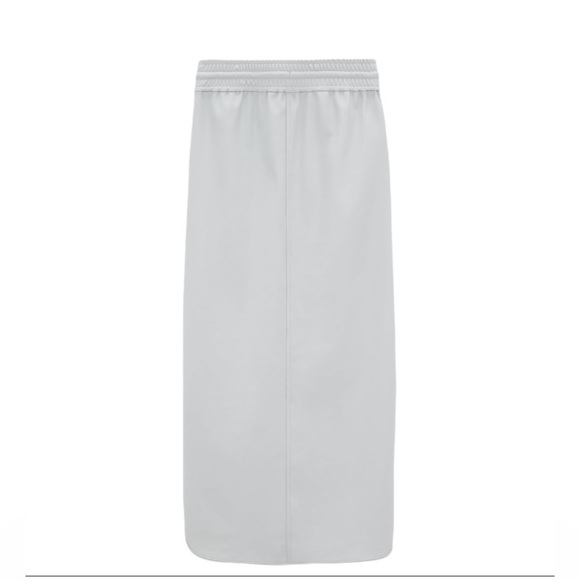 BNWT ZARA Gray Nylon Technical Drawstring Front
Slit Midi Skirt With Pockets S - Picture 5 of 7